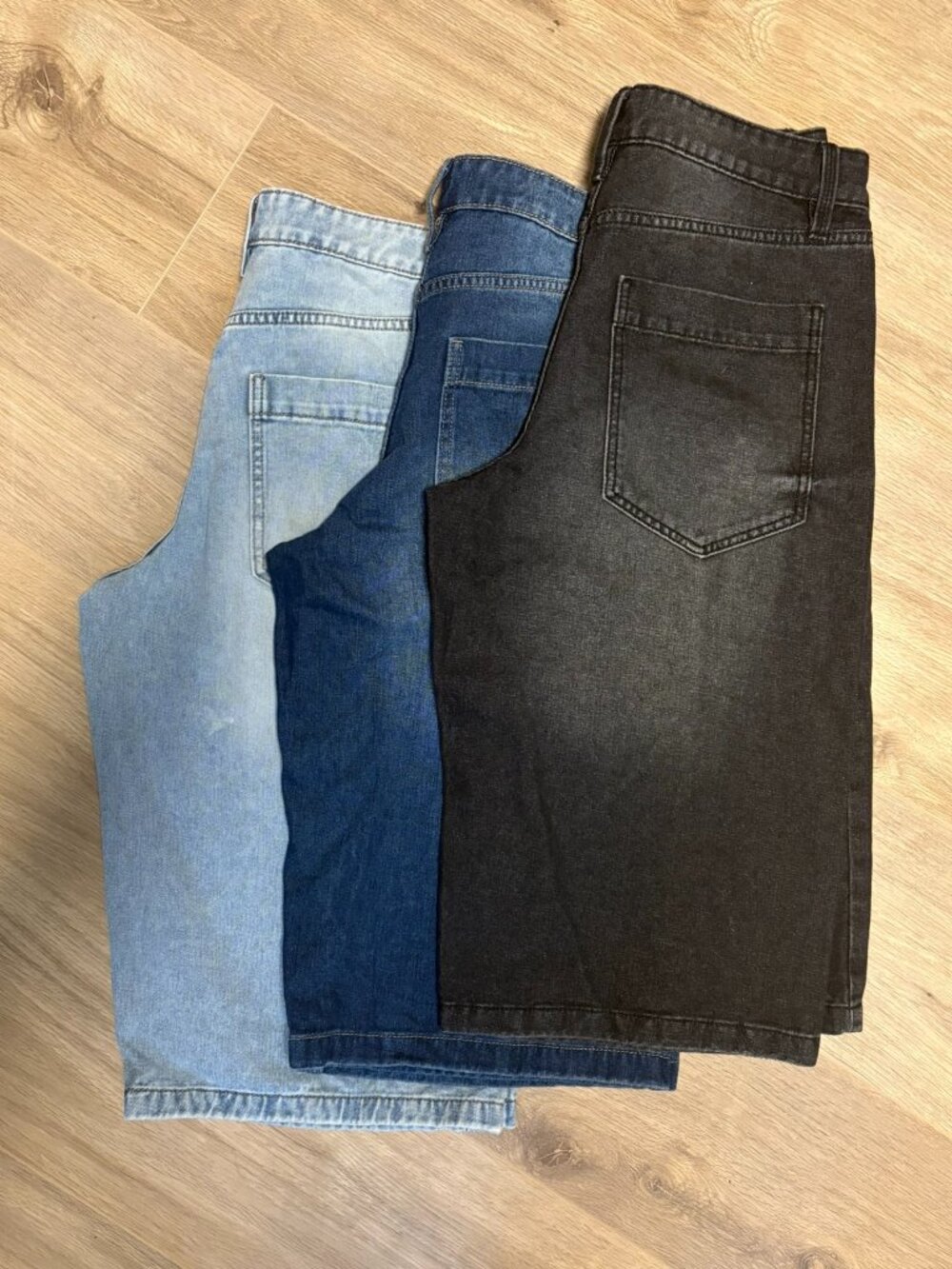 Bundle of 3 Refuge Jean Shorts | Jorts | Light, Medium & Black Wash